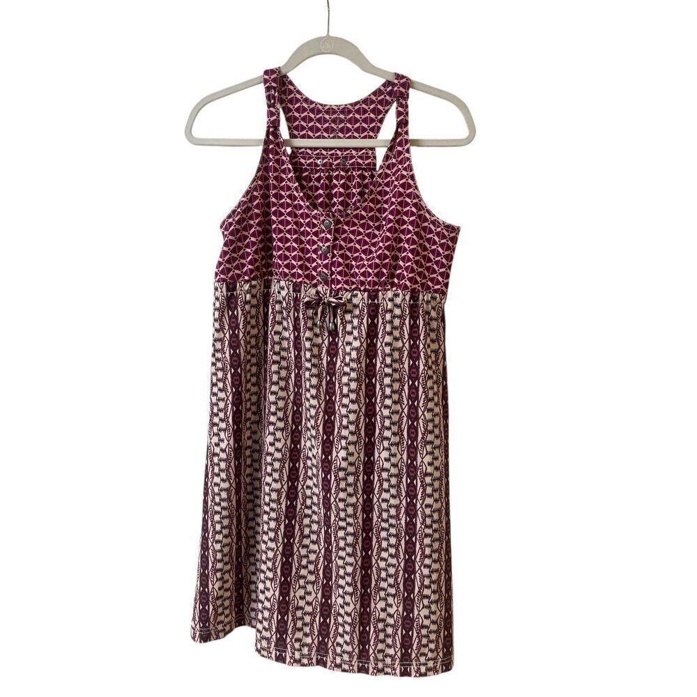 Athleta Featherweight dress pink & maroon sz 6